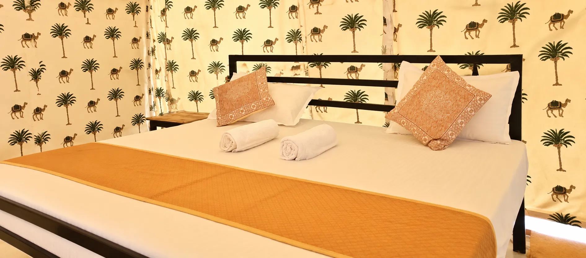 Desert Glamping Tent Bedroom